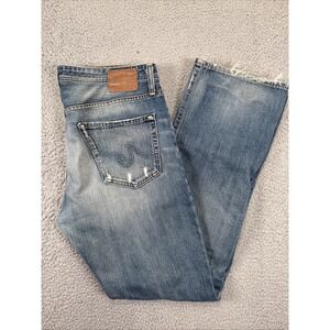AG ADRIANO GOLDSCHMIED Jeans Mens 34 (fit 36x34) Protege Distress Whiskers USA